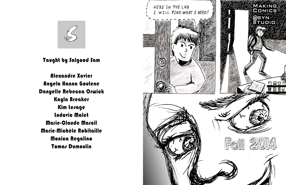 2014 class anthology for Making Comics 101